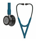 Littmann Cardiology IV Stethoscope High Polish Smoke-Finish Chestpiece, Caribbean Blue Tube, Mirror Stem and Smoke Headset, 27 inch, 6234